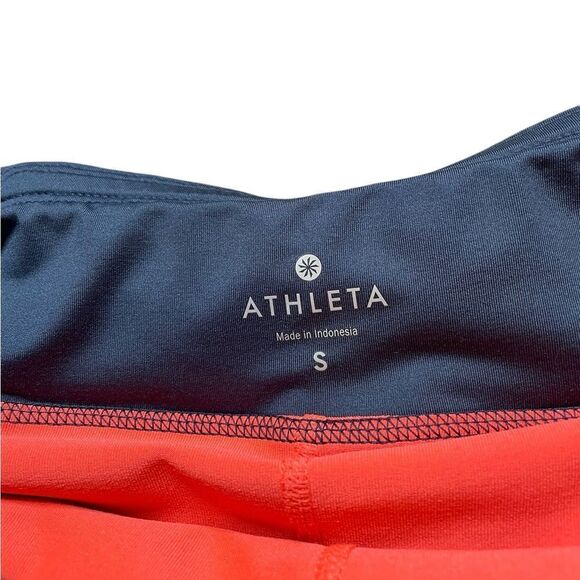 ATHLETA Ready Set Go 2 in 1 Shorts Blue Orange Size Small - Picture 5 of 5